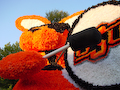 The 'Orange Power Bunny,' a take off of the Energizer Bunny in keeping with the parade theme, 'Forever Orange'.